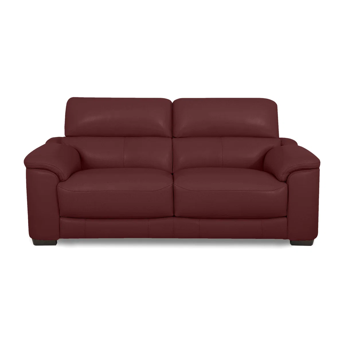 World of Leather - Nova BV Leather 2 Seater Sofa - BV Deep Red – image 1