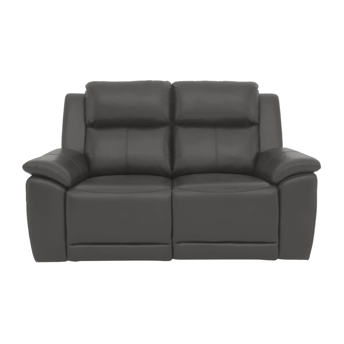 Utah 2 Seater Leather Sofa with Power Recliner - Grey – image 1