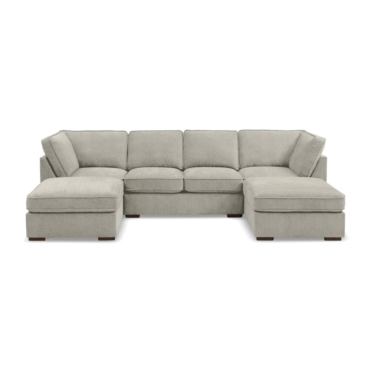 Emilia Large Fabric U-Shaped Sofa - Sofas and Armchairs – image 1