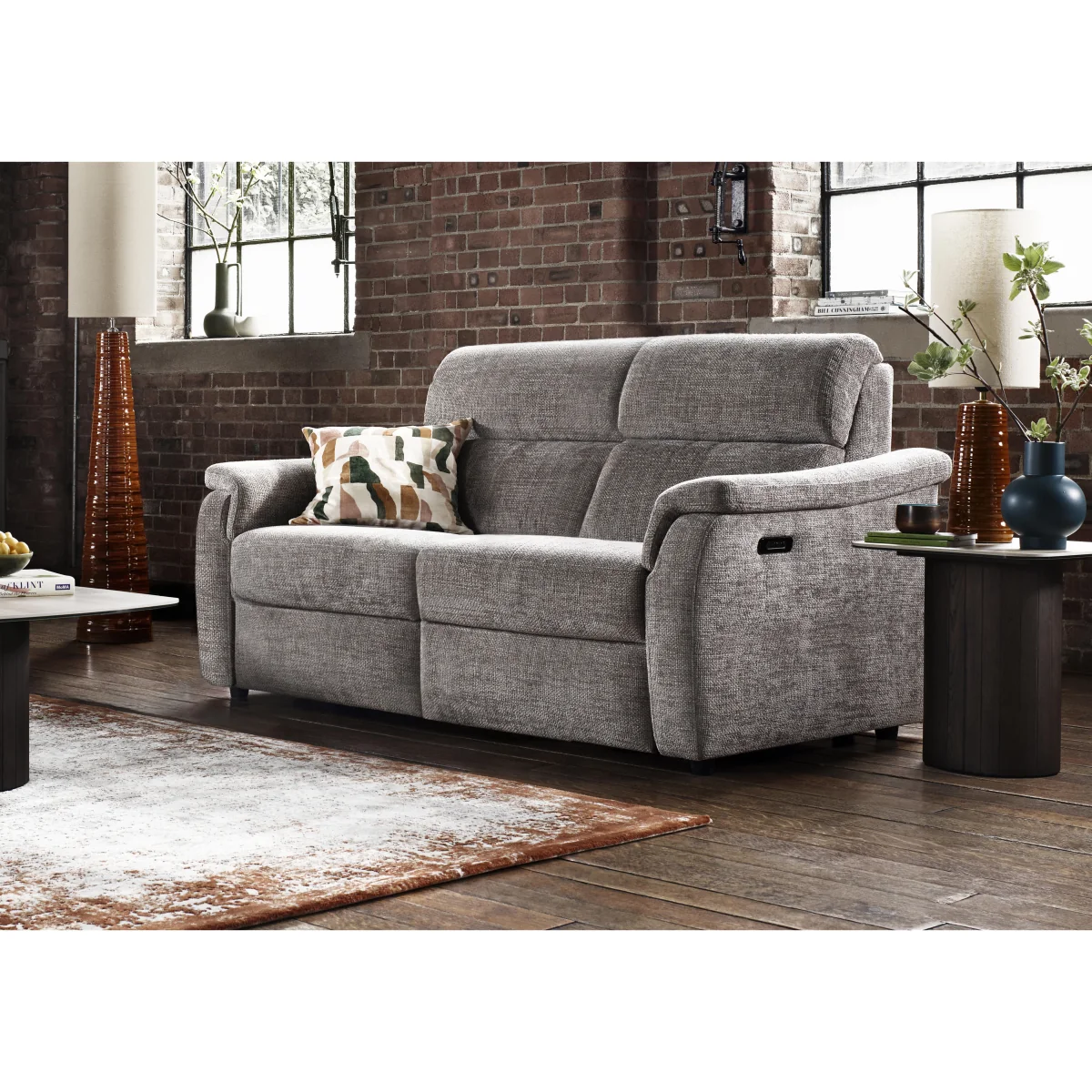 Nicoletti - Bella 2 Seater Fabric Power Recliner Sofa with Power Headrests – image 2