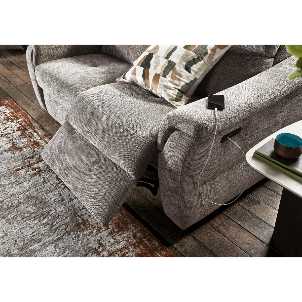 Nicoletti - Bella 2 Seater Fabric Power Recliner Sofa with Power Headrests – image 4