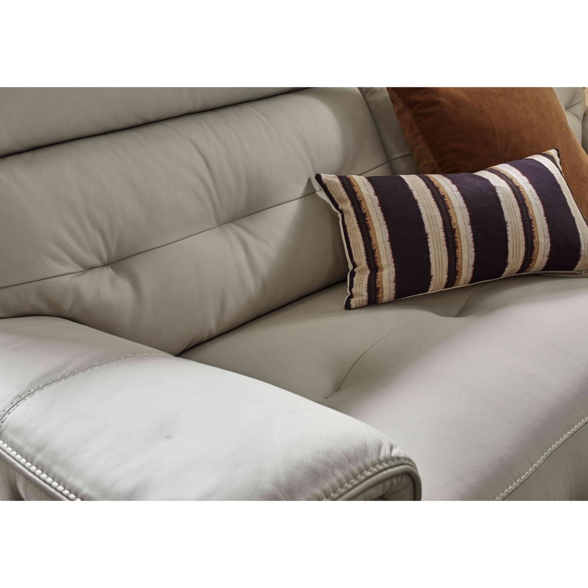 Brescia Leather 2 Seater Sofa - NC Pebble – image 4