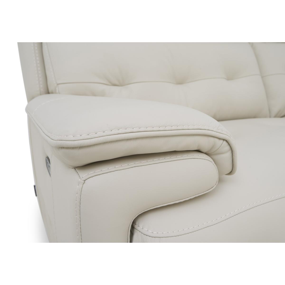 Brescia Leather 2 Seater Sofa - NC Pebble – image 7