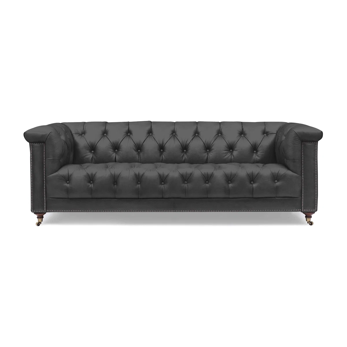 At The Helm - Wallace 4 Seater Leather Chesterfield Sofa – image 1