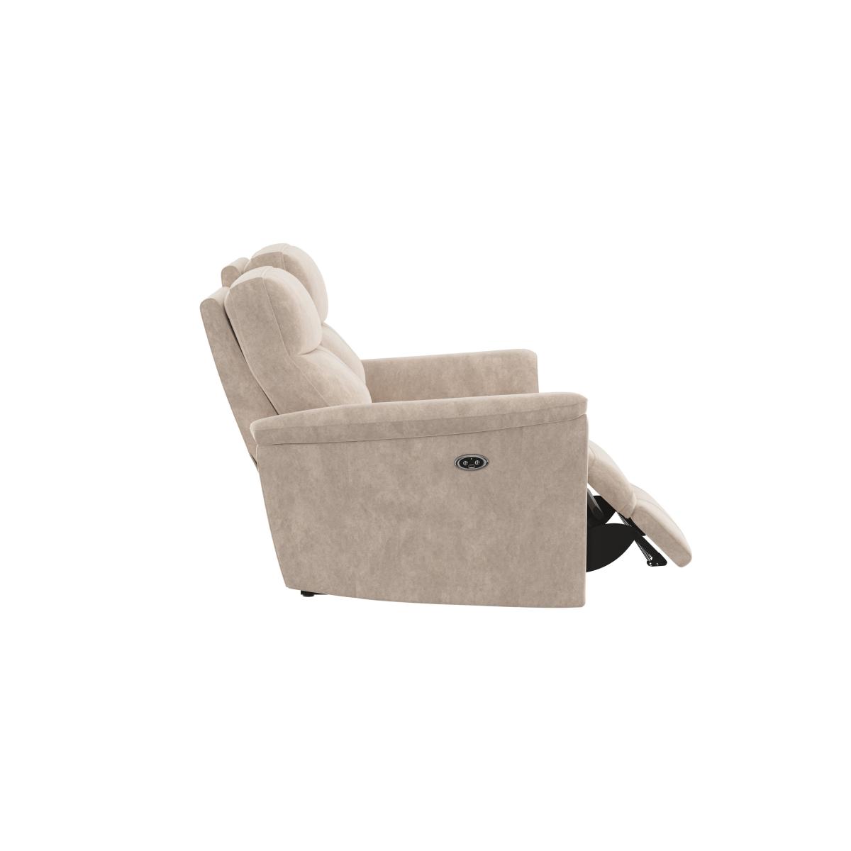 Piccolo 2 Seater Fabric Power Recliner Sofa - Wild Dove – image 3