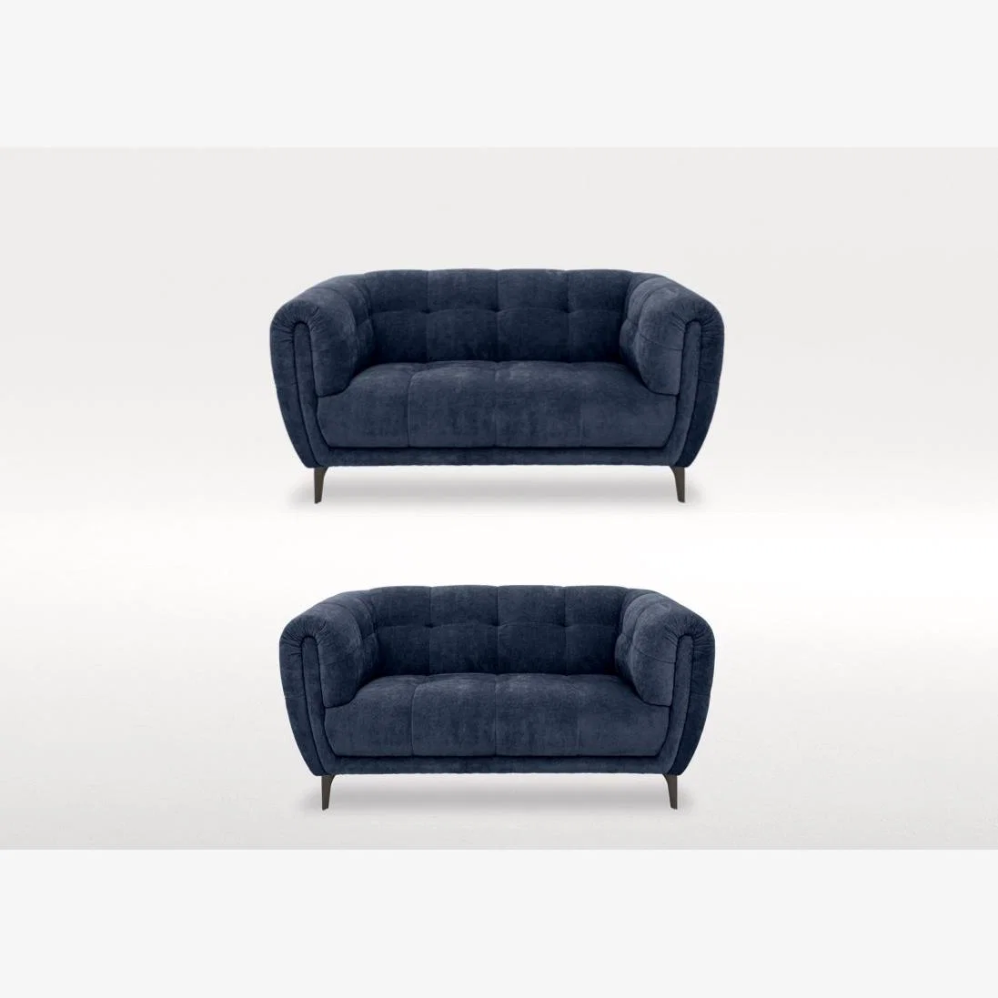 Sienna Two 2 Seater Fabric Sofas Set – image 1