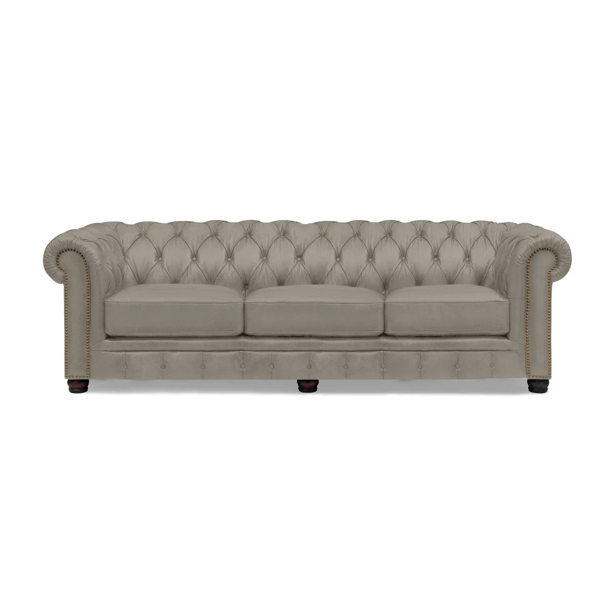 At The Helm - Shackleton 4 Seater Leather Chesterfield Sofa – image 1