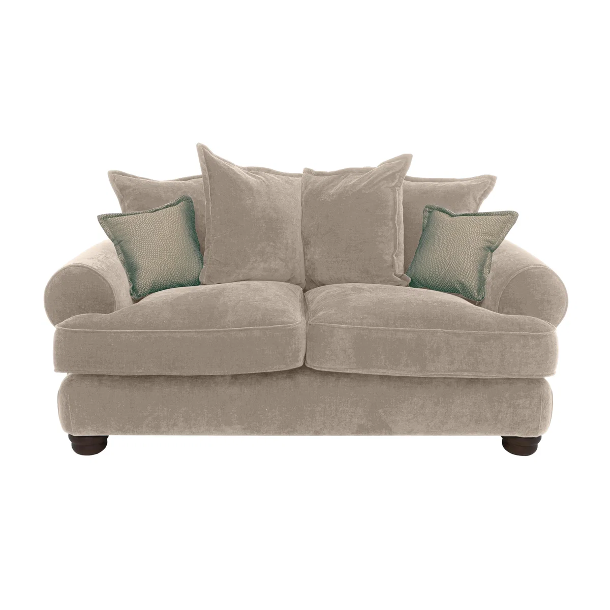 Brianna 2 Seater Scatter Back Sofa - Grey