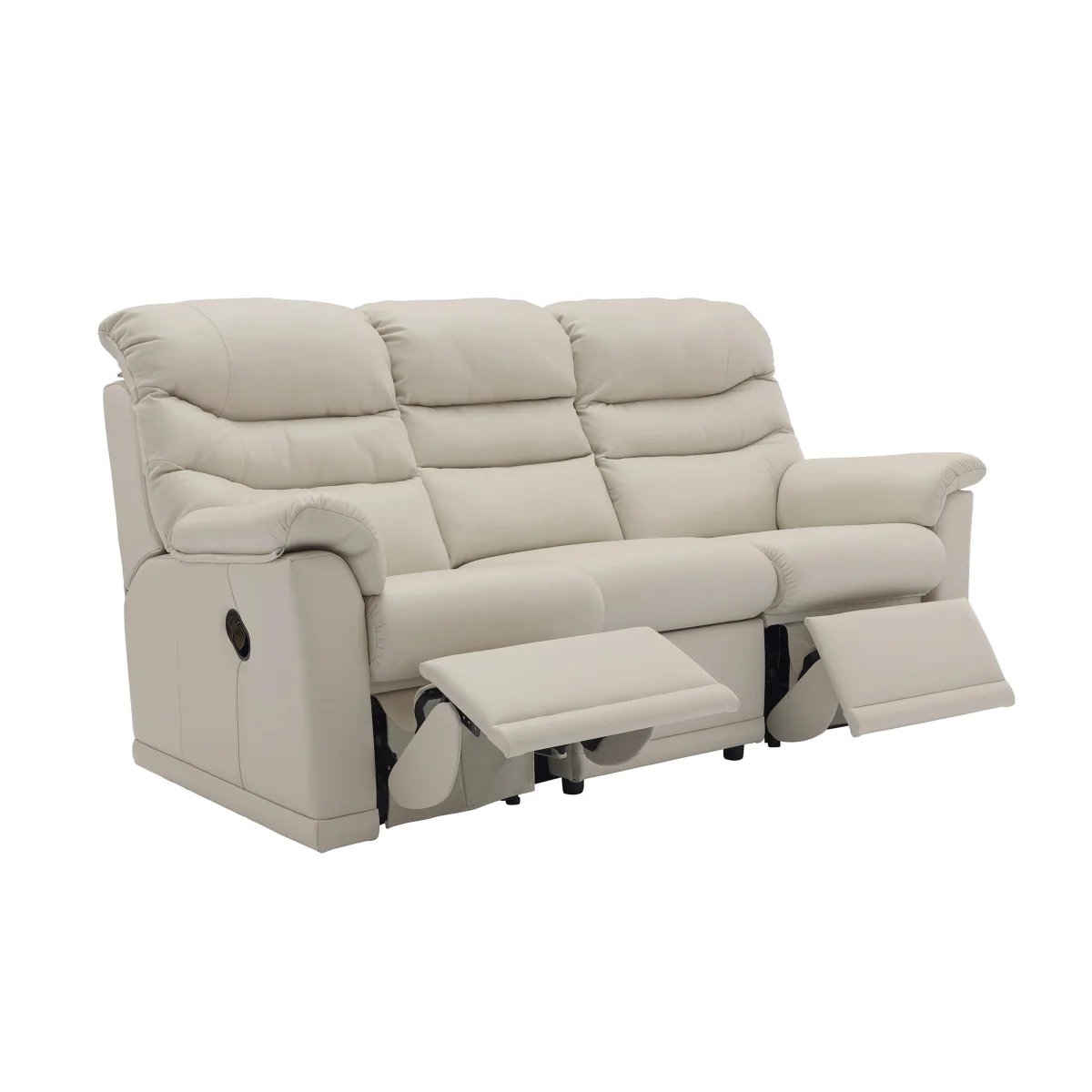 G Plan - Malvern 3 Cushion 3 Seater Leather Sofa - No Recliner - Cambridge Tan - Sofas and Armchairs - In Time for Christmas – image 3