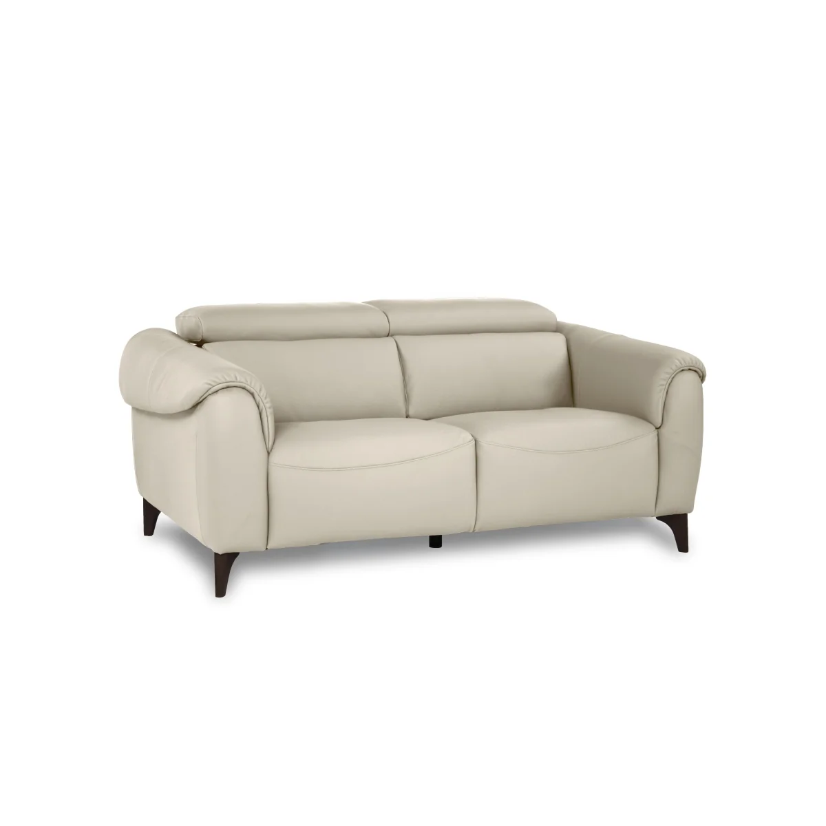 Nicoletti - Nicole 2 Seater Leather Recliner Sofa with Headrests and Power Lumbar - Torello Grigio Scuro – image 7