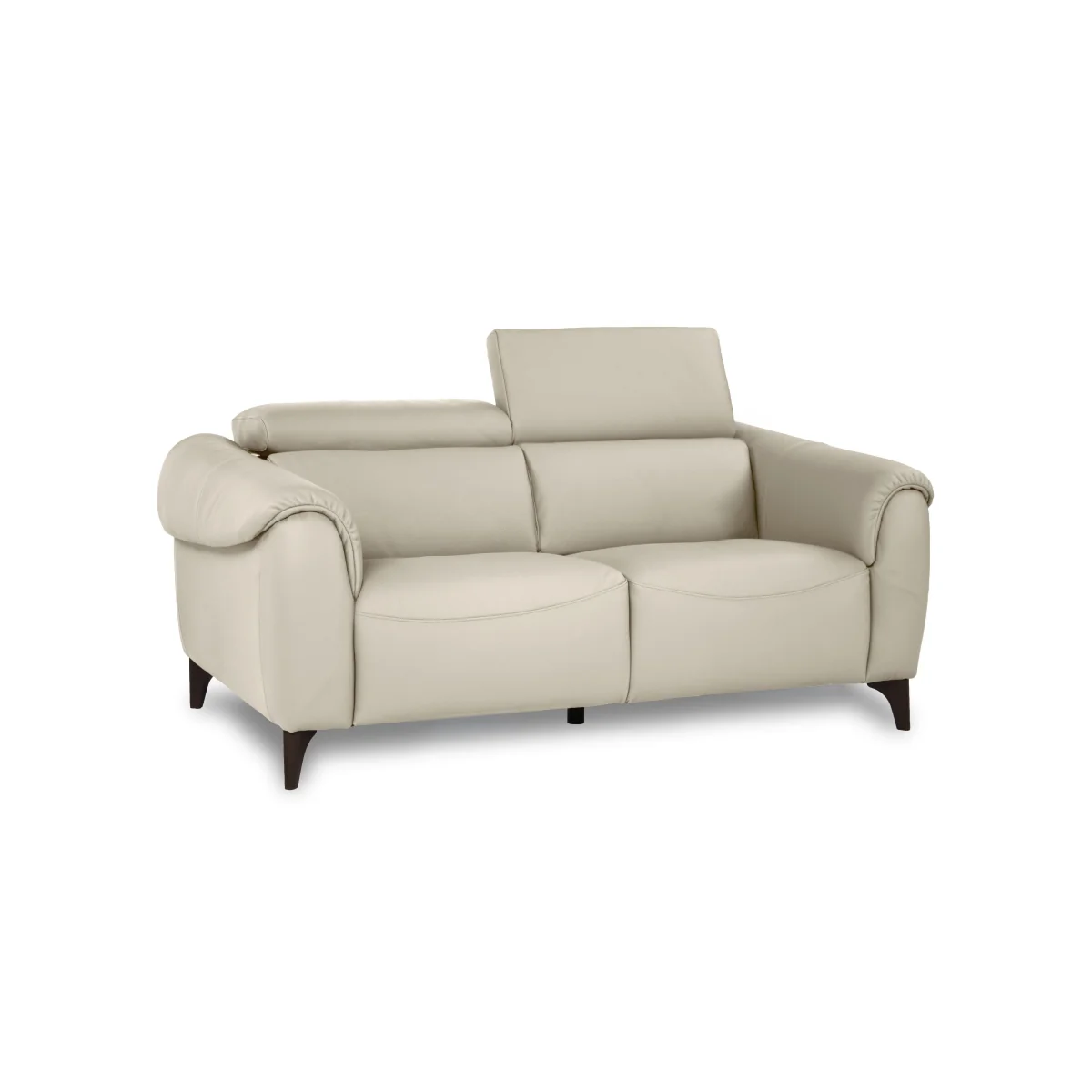 Nicoletti - Nicole 2 Seater Leather Recliner Sofa with Headrests and Power Lumbar - Torello Grigio Scuro – image 8