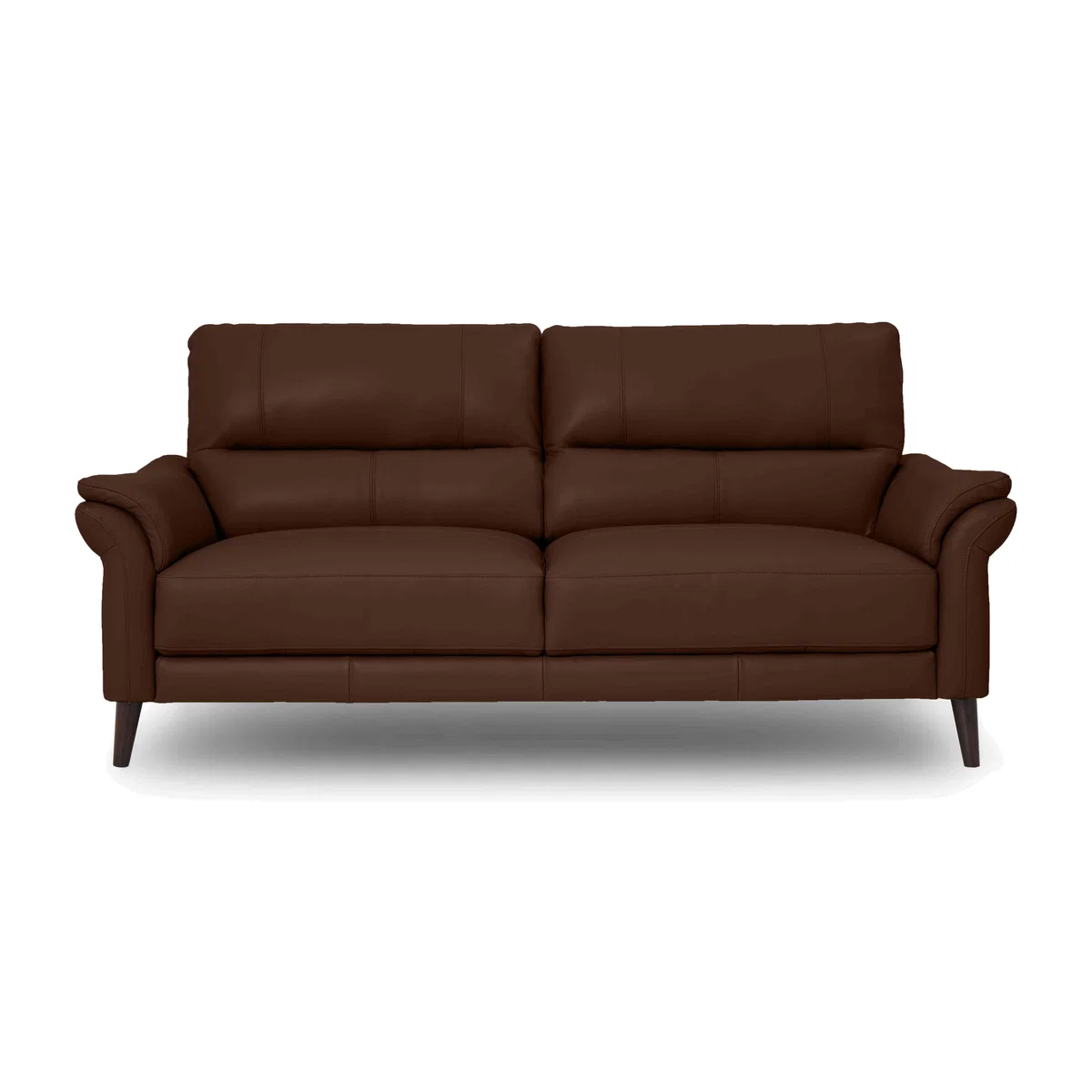 Winner 3 Seater Leather Sofa - Chocolate – image 1