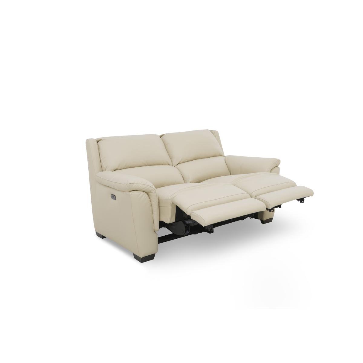 Compact Collection Medio 2 Seater NC Leather Sofa with Power Recliner - Carribean Sea – image 6