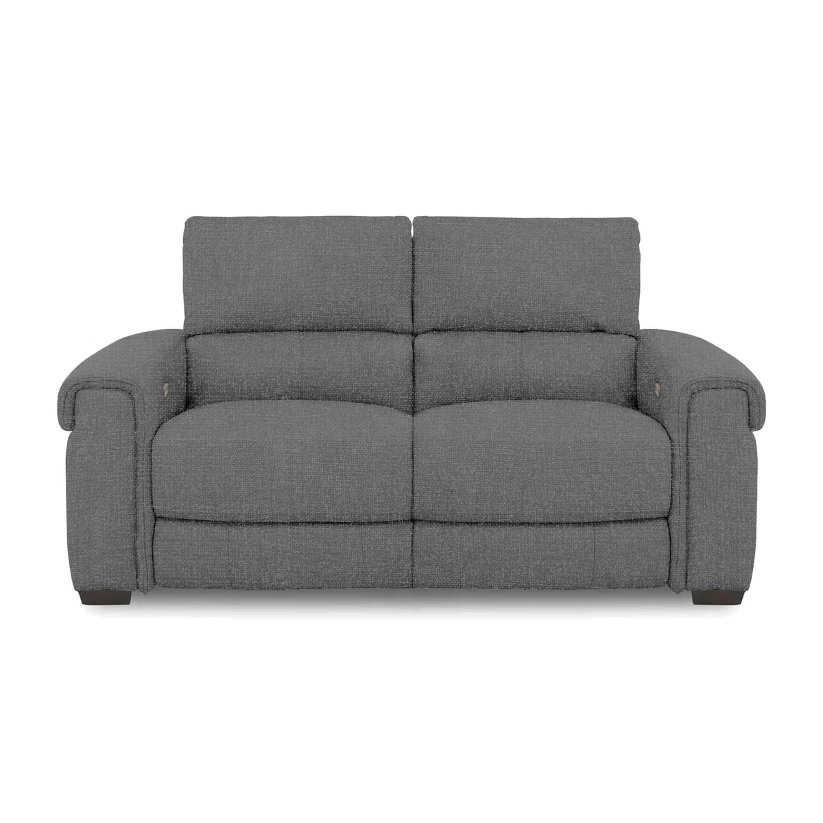 Nixon Fabric 2 Seater Sofa with Power Recliner - Ash – image 1