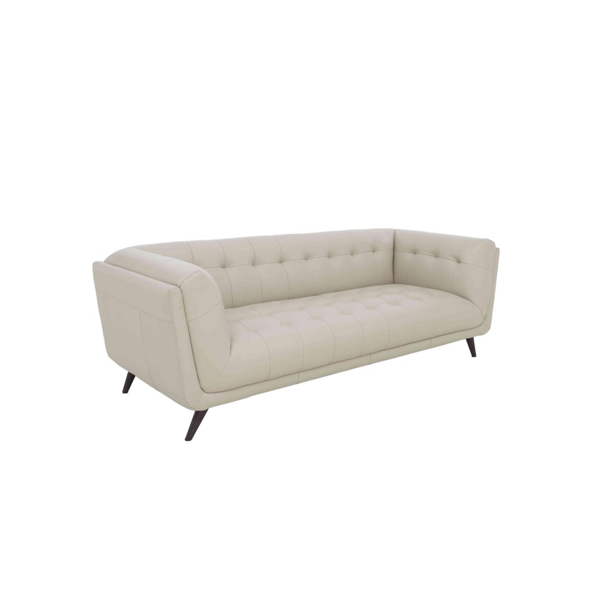 Rene 3 Seater Leather Sofa - Lavender Grey – image 6