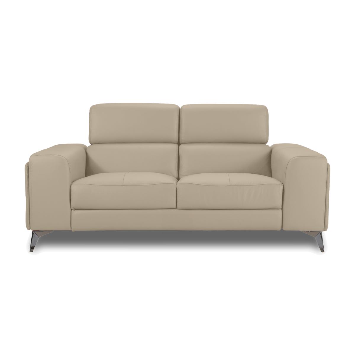 Action Leather 2 Seater Sofa - Dacota Pebble – image 1
