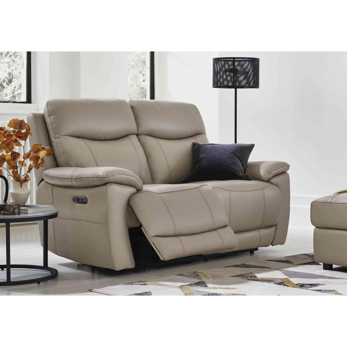 Sloane 3 Seater Leather Power Recliner Sofa - Butterscotch – image 3