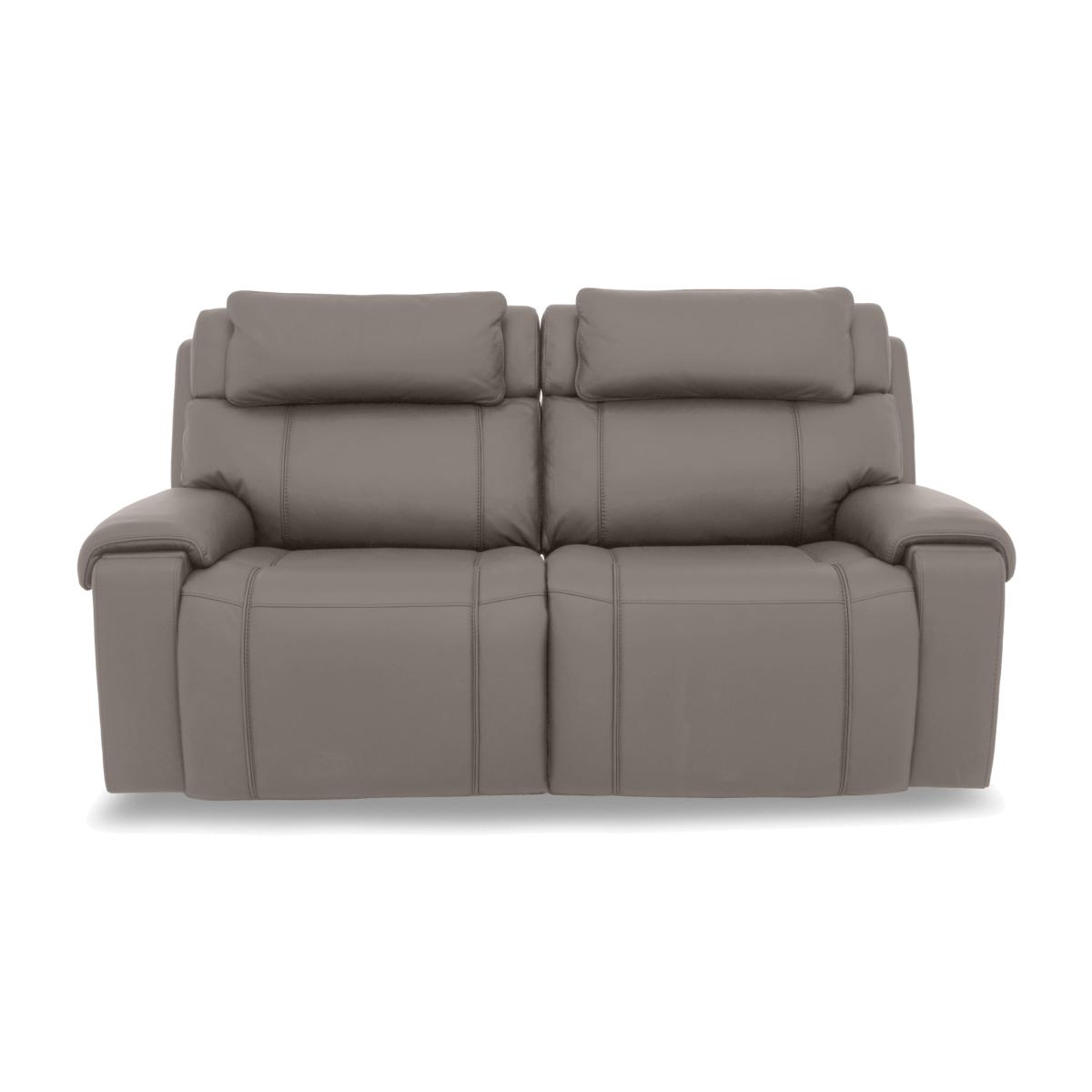World of Leather - Hollywood Leather 3 Seater Sofa - Elephant – image 1