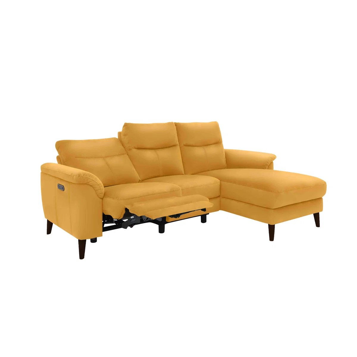 Morgan 3 Seater Leather Sofa with Left Hand Facing Chaise End – image 4
