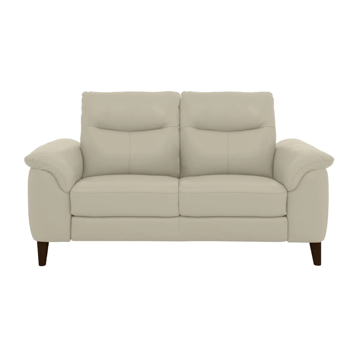 Morgan 2 Seater Leather Sofa - Bone China – image 1