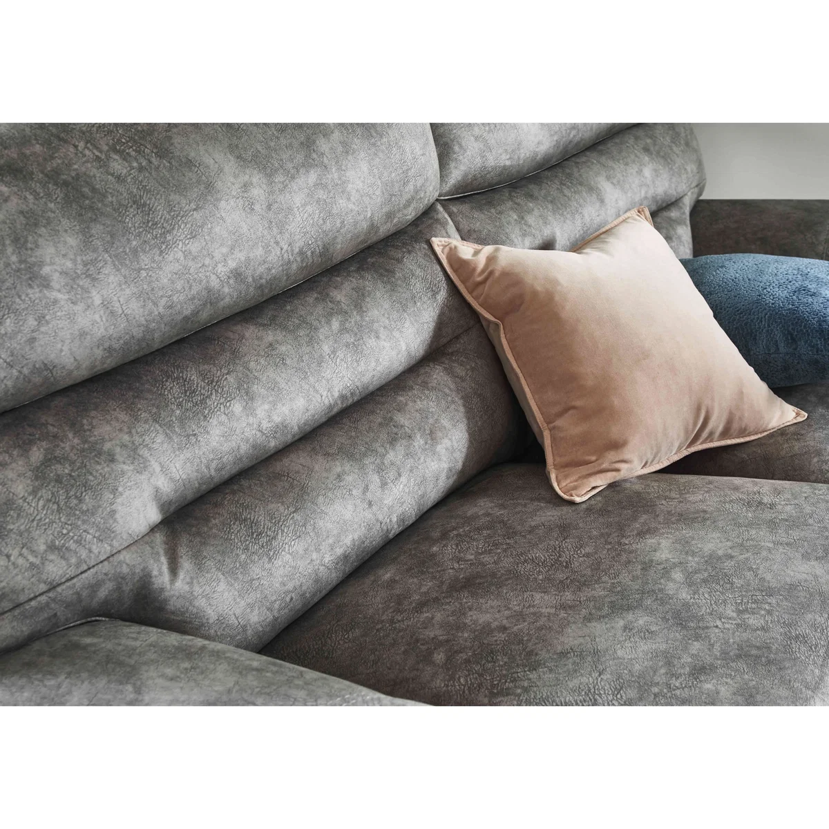 Comfort Story - Nimbus 3 Seater Fabric Sofa with Power Recliner - Cream – image 6
