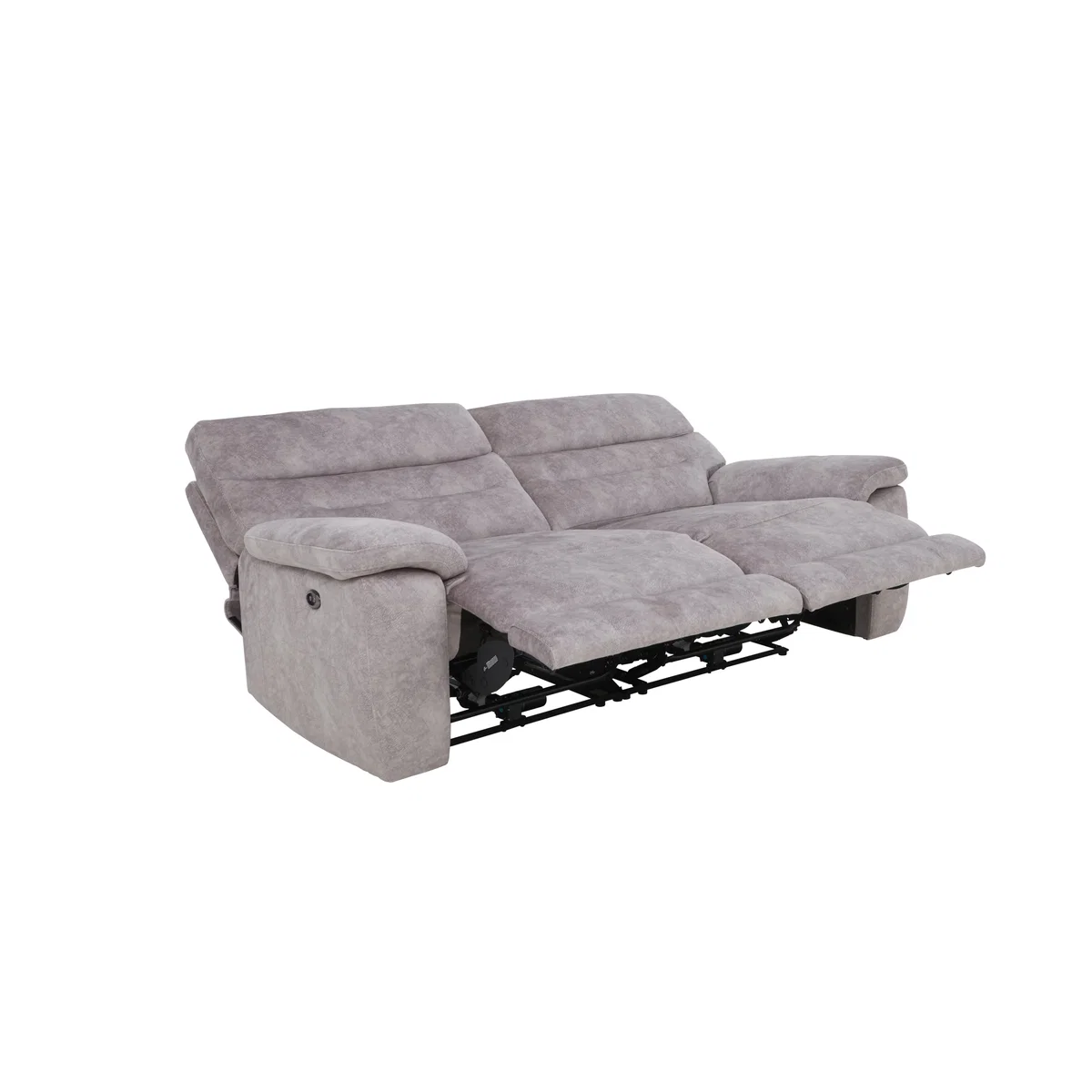 Comfort Story - Nimbus 3 Seater Fabric Sofa with Power Recliner - Cream – image 9