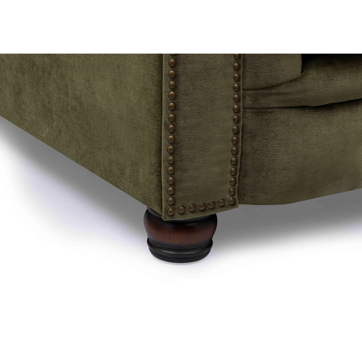 At The Helm - Shackleton 3 Seater Fabric Chesterfield Sofa - Brindle – image 3