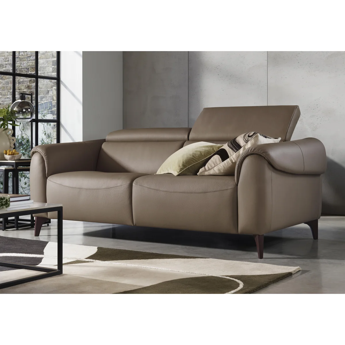 Nicoletti - Nicole 3 Seater Leather Power Recliner Sofa with Power Headrests – image 2