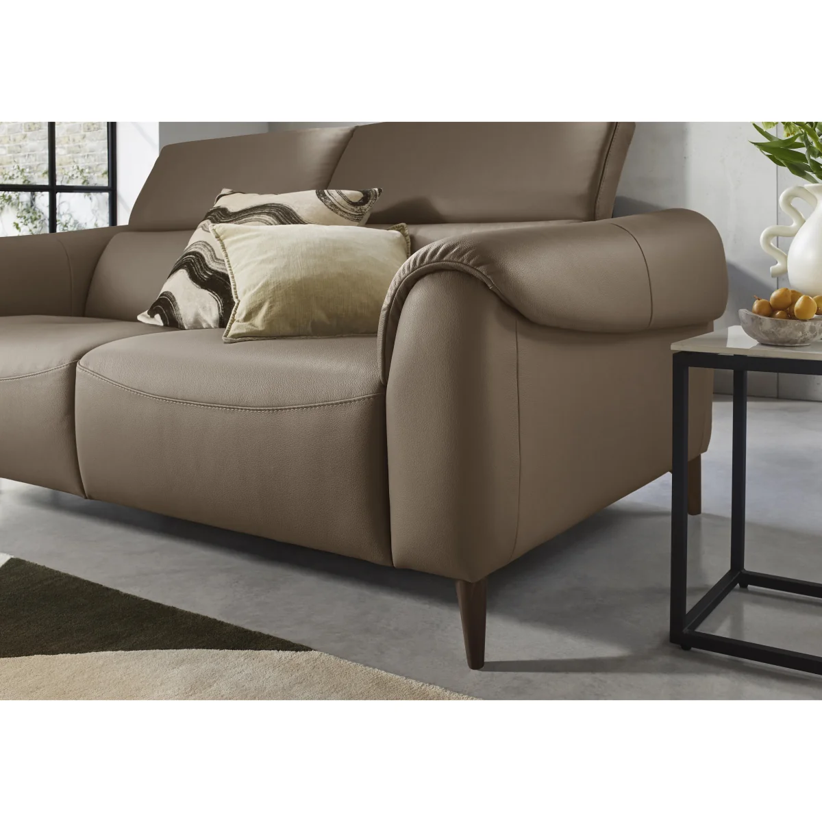 Nicoletti - Nicole 3 Seater Leather Power Recliner Sofa with Power Headrests – image 3