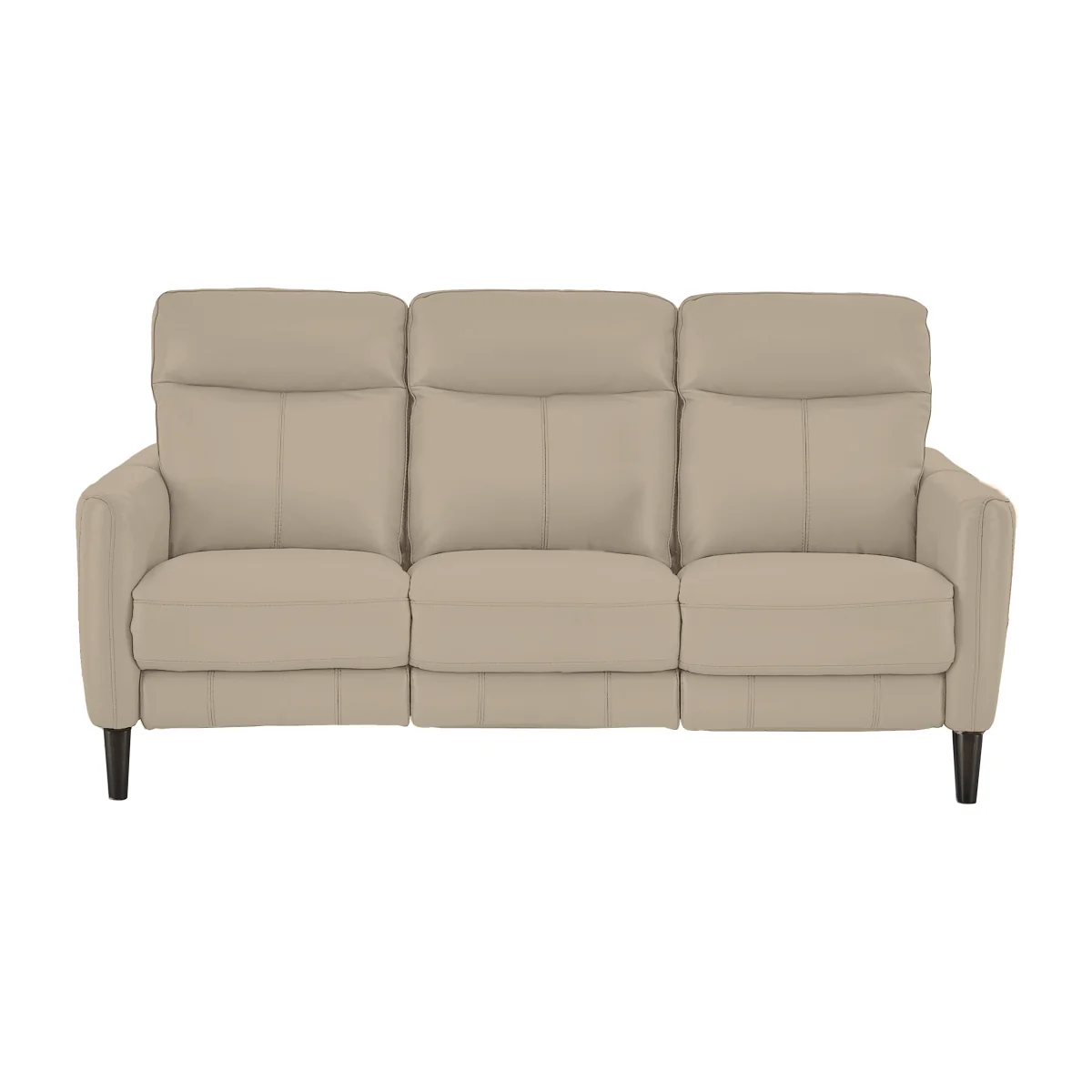 World of Leather - Compact Collection Petit 3 Seater NC Leather Power Recliner Sofa - NC Pebble – image 1