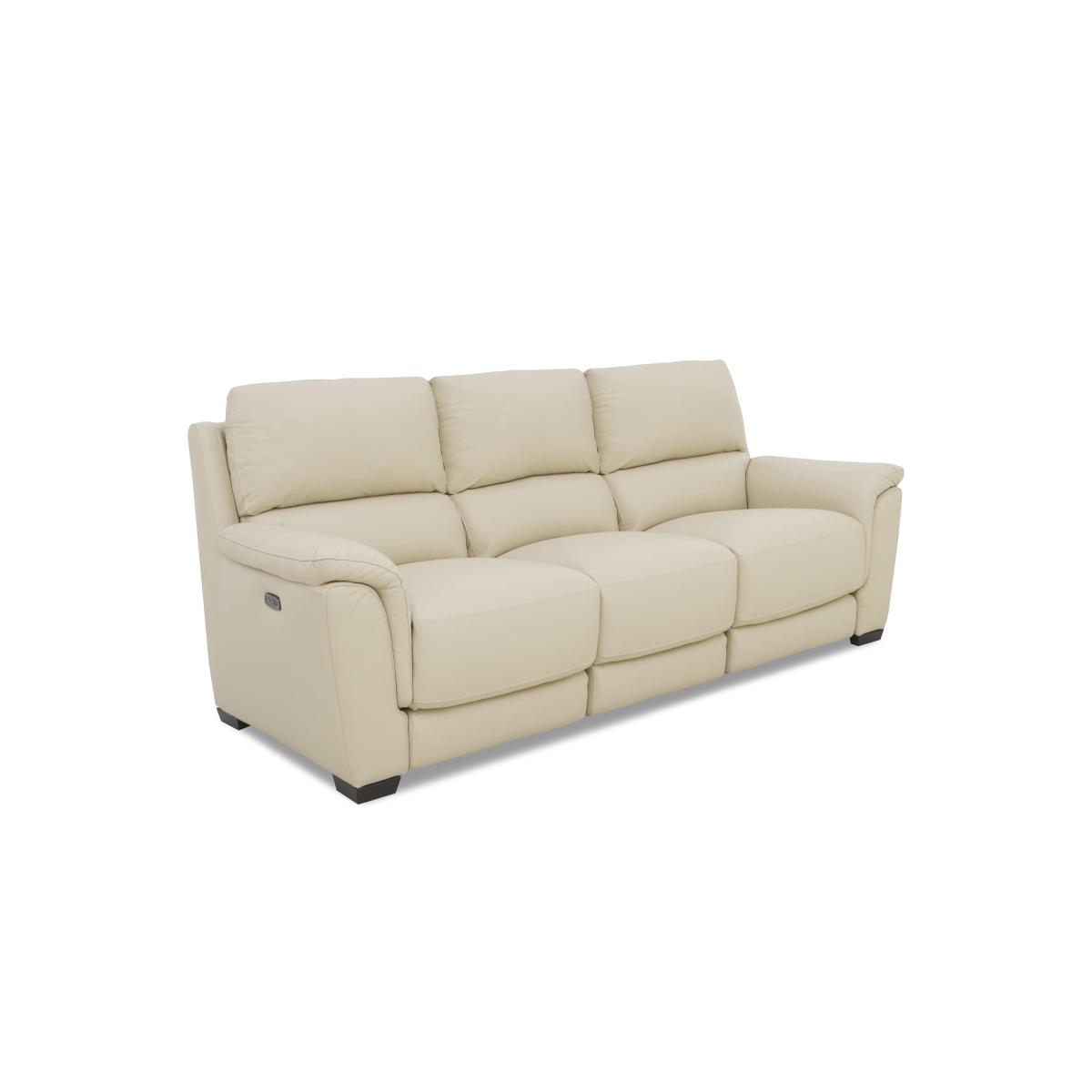 Compact Collection Medio 3 Seater NC Leather Sofa with Power Recliner - Charcoal Grey – image 5