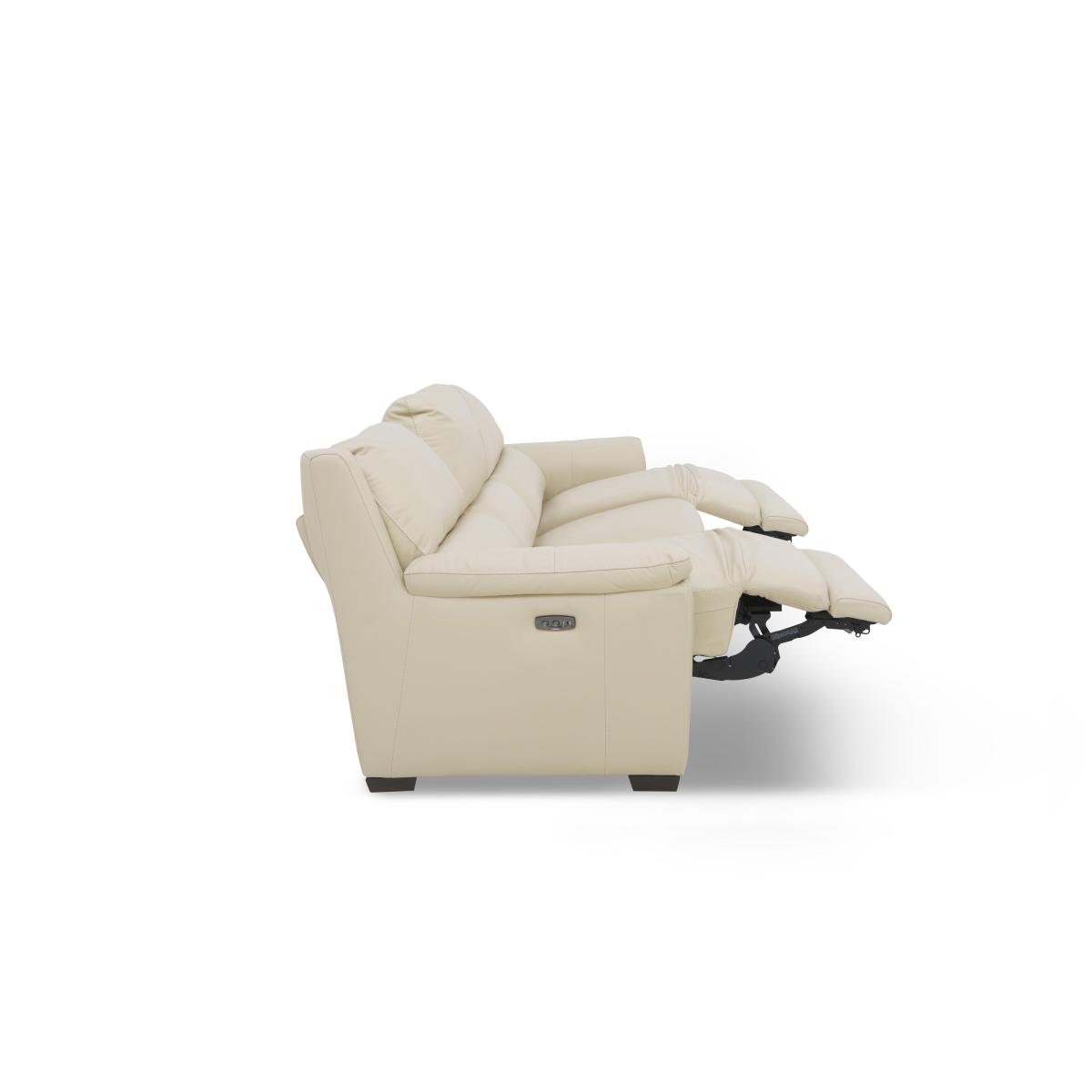 Compact Collection Medio 3 Seater NC Leather Sofa with Power Recliner - Charcoal Grey – image 8