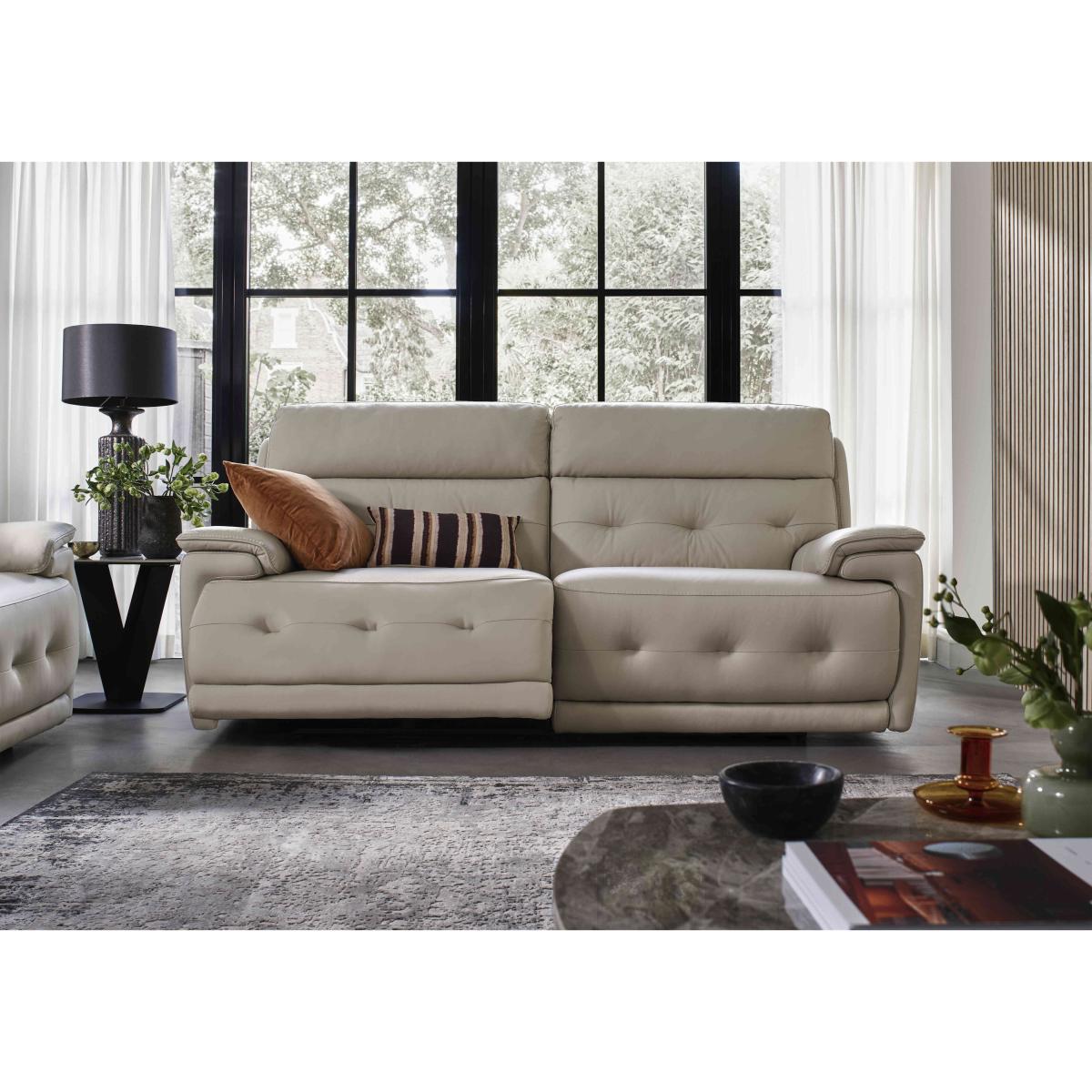 Brescia Leather 3 Seater Sofa - NC Honey Yellow – image 3