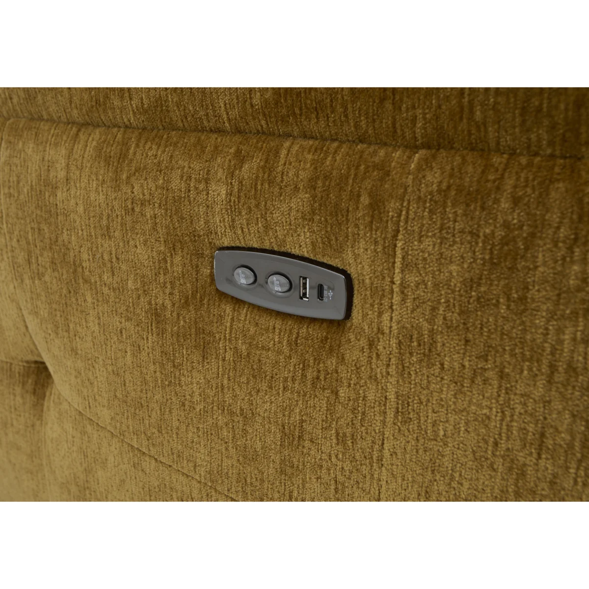 Saffron Fabric 3 Seater Power Recliner Sofa with Storage Right Hand Facing Chaise End - Sofas and Armchairs - In Time for Christmas – image 7
