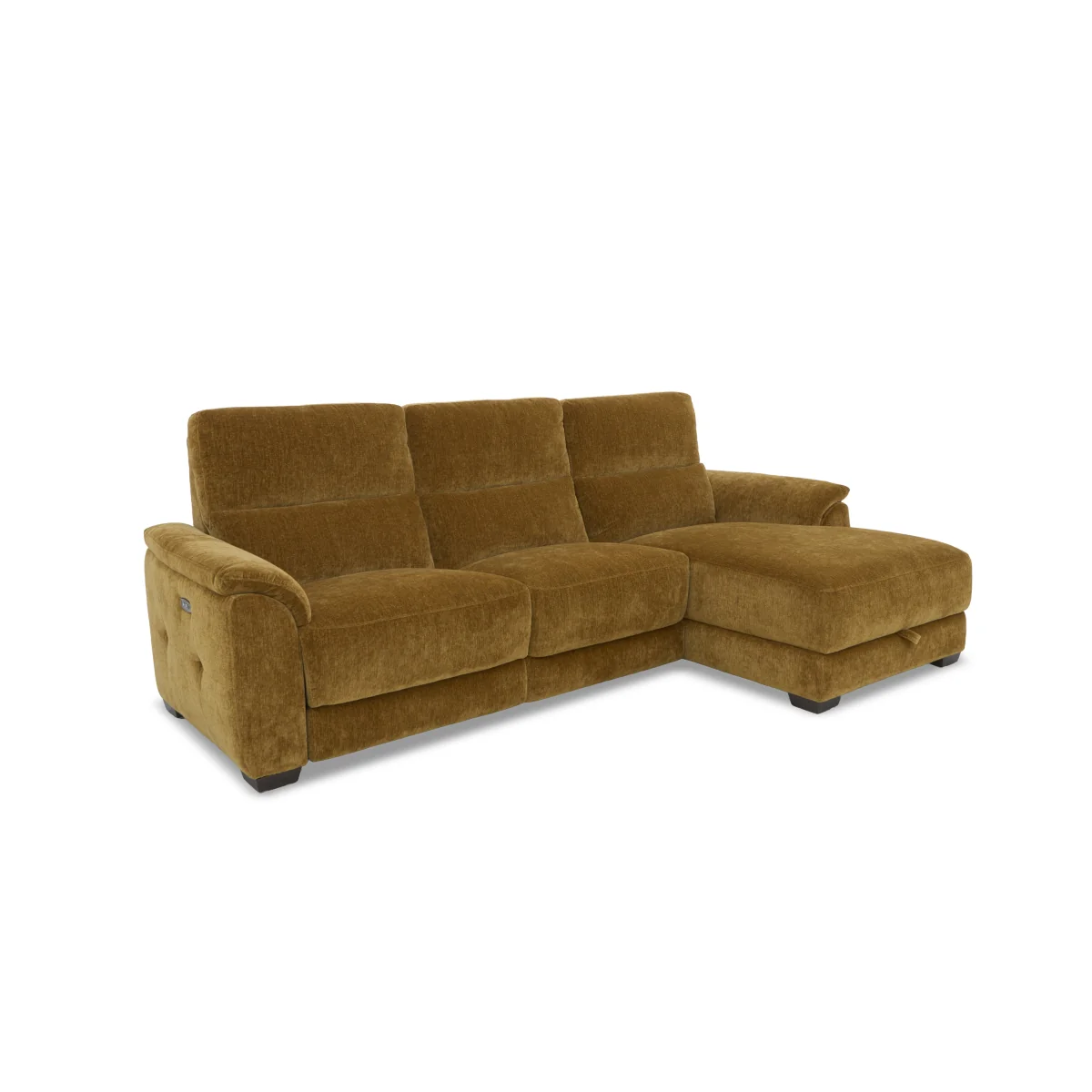 Saffron Fabric 3 Seater Power Recliner Sofa with Storage Right Hand Facing Chaise End - Sofas and Armchairs - In Time for Christmas – image 8