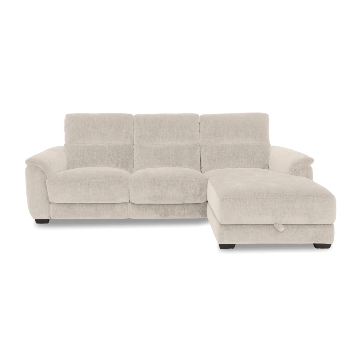 Saffron Fabric 3 Seater Power Recliner Sofa with Storage Right Hand Facing Chaise End - Sofas and Armchairs - In Time for Christmas – image 1