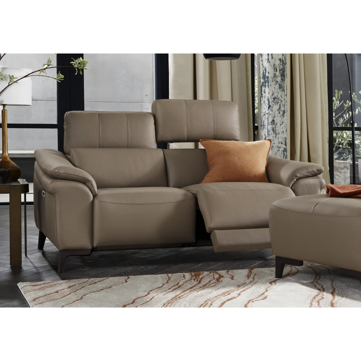 Nicoletti - Marconi 2 Seater Leather Sofa - Cognac – image 2