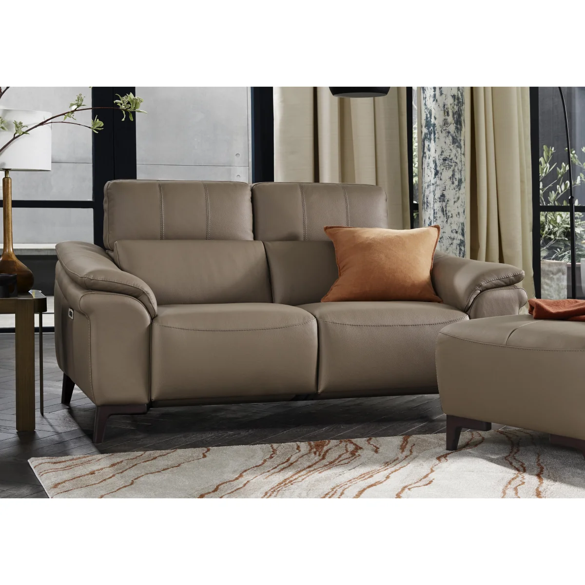 Nicoletti - Marconi 2 Seater Leather Sofa - Cognac – image 3