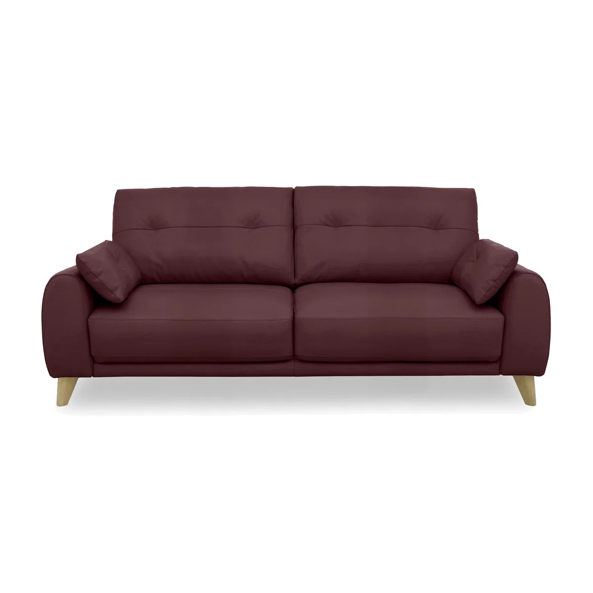 Malmo NC Leather 3 Seater Sofa - NC Deep Red – image 1
