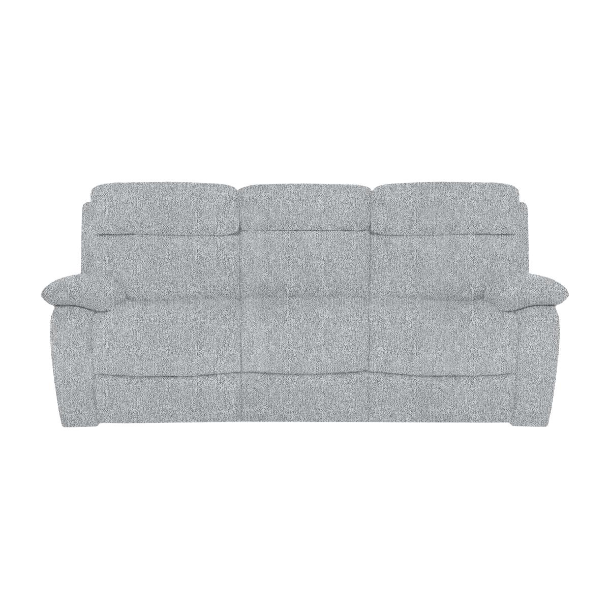 Moreno 3 Seater Fabric Sofa with Power Recliner - Frost – image 1