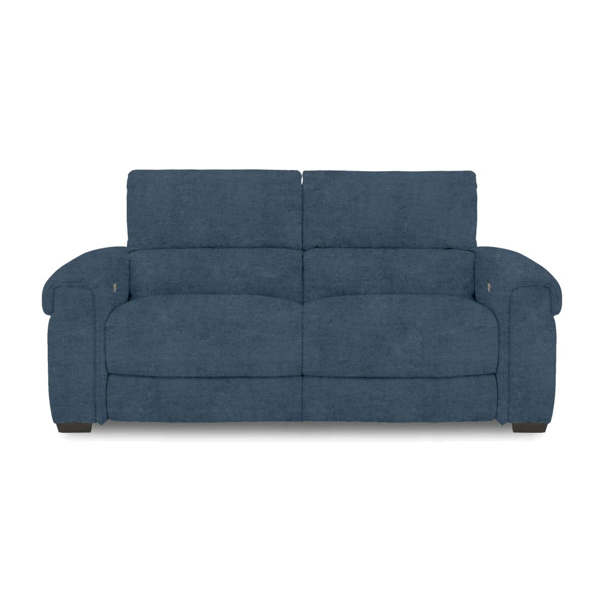 Nixon Fabric 3 Seater Sofa with Power Recliner - Sapphire – image 1