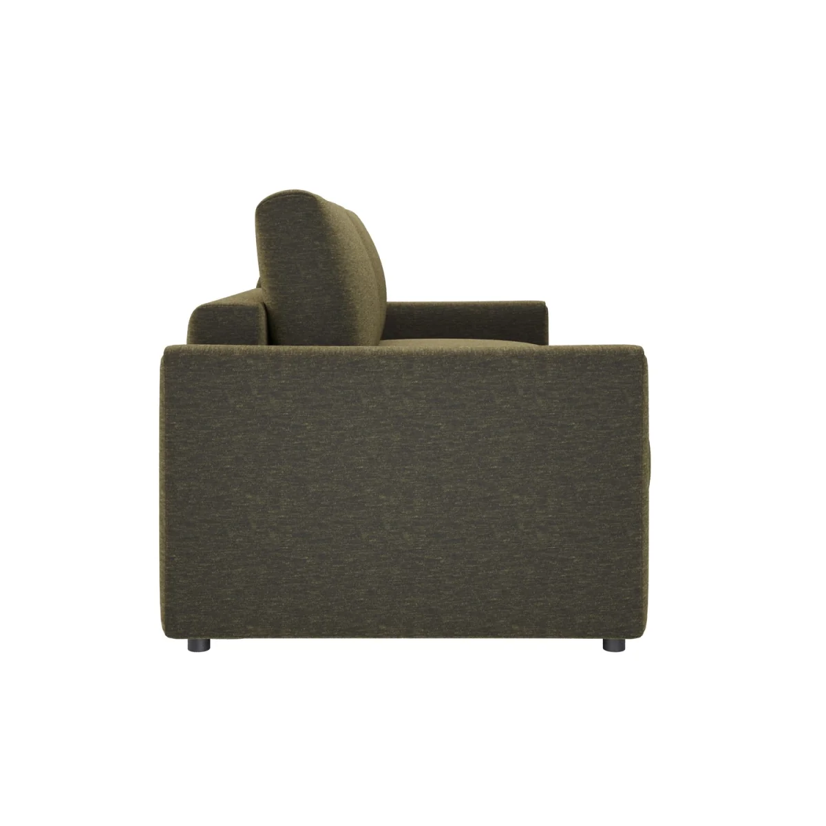 4 Seater King Size Pull-Out Sofa Bed with Storage in Khaki Green Chenille - Grayson – image 9