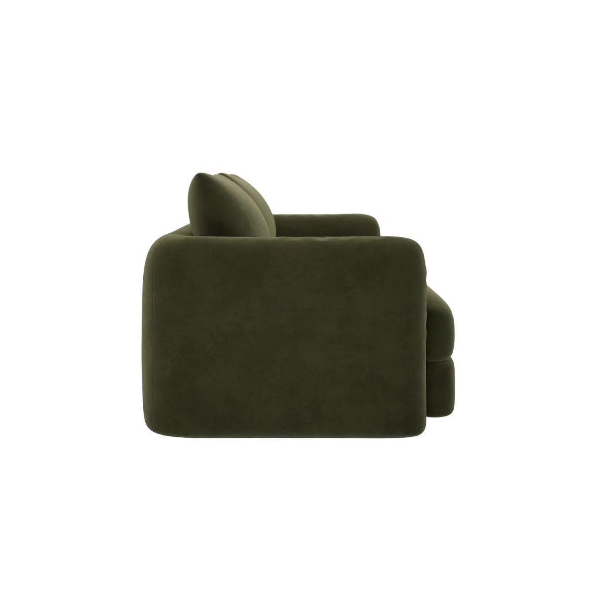 Khaki Green Velvet 3 Seater Sofa - Sade – image 6