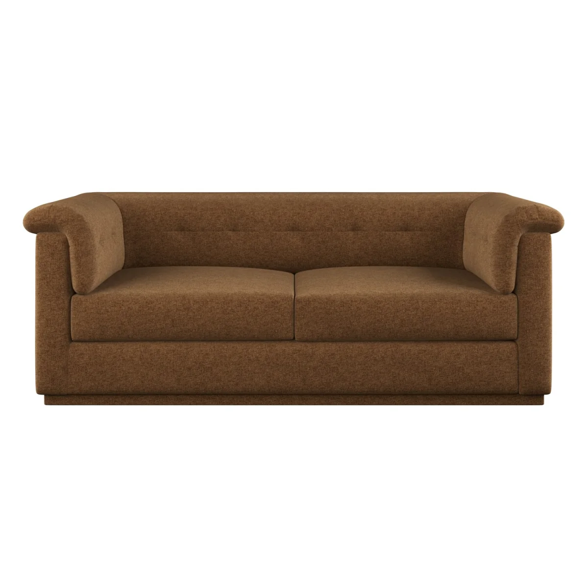 Brown Chenille 3 Seater Sofa - Caleb – image 5
