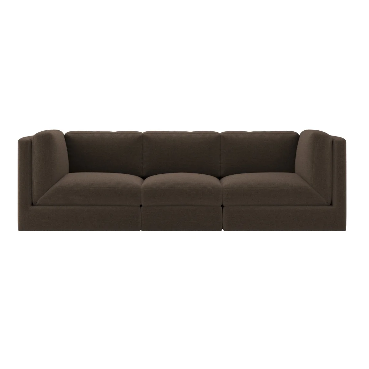 Brown Chenille 4 Seater Modular Sofa - Cameron – image 6