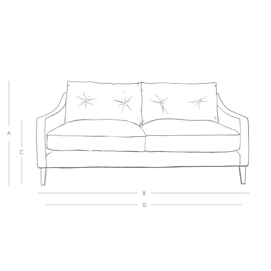 Graham and Green Deep Dream Carnelian Velvet Two and a Half Seater Sofa – image 2