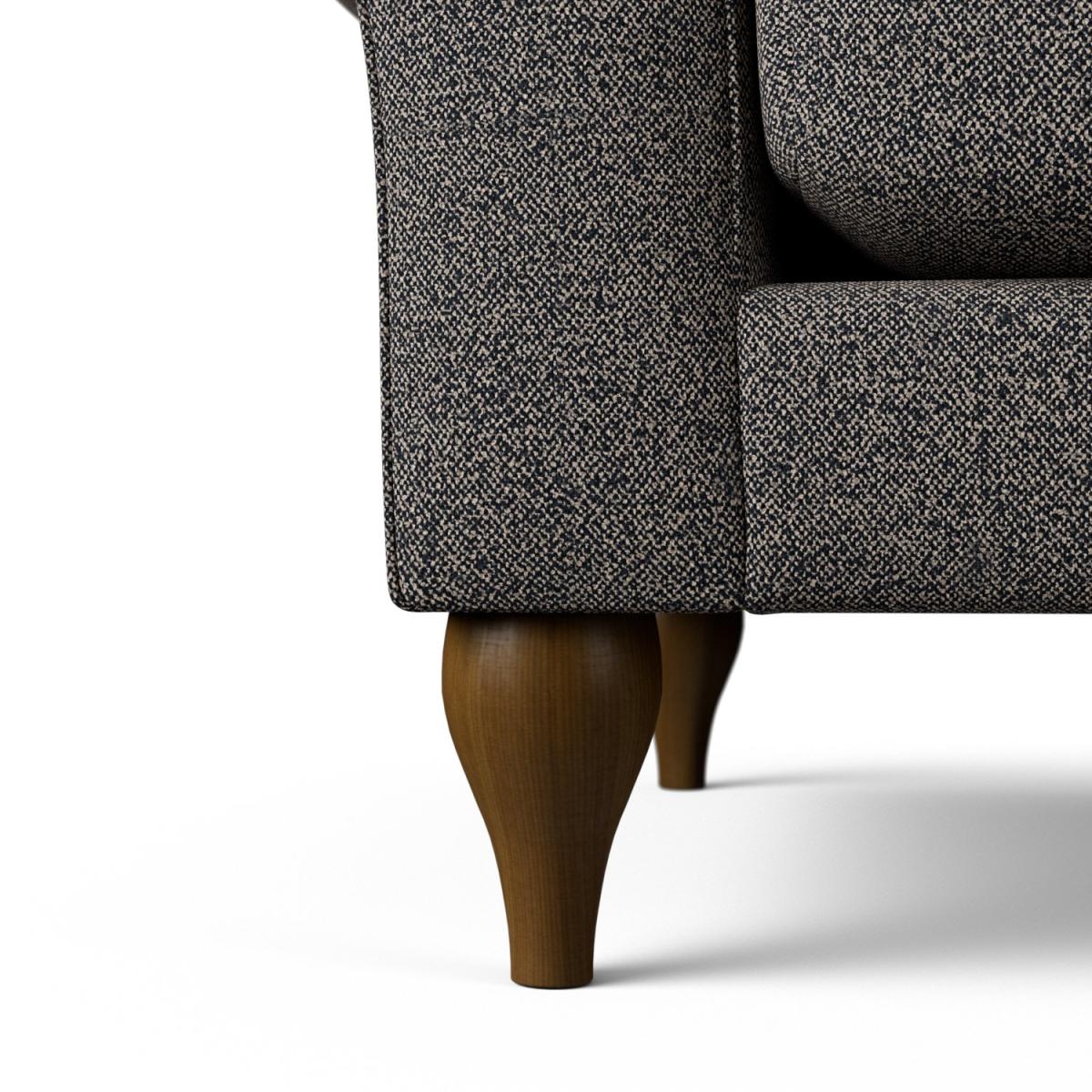 Habitat Brooker Fabric 4 Seater Sofa - Charcoal - Dark Leg – image 5
