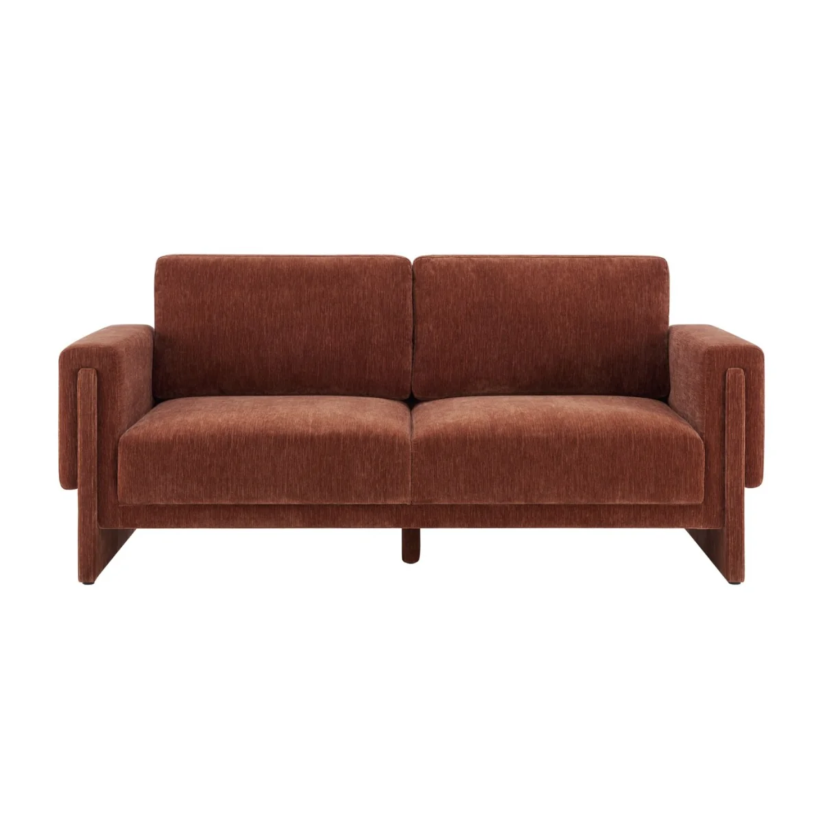 Habitat Zed Velvet 3 Seater Sofa - Rust – image 4