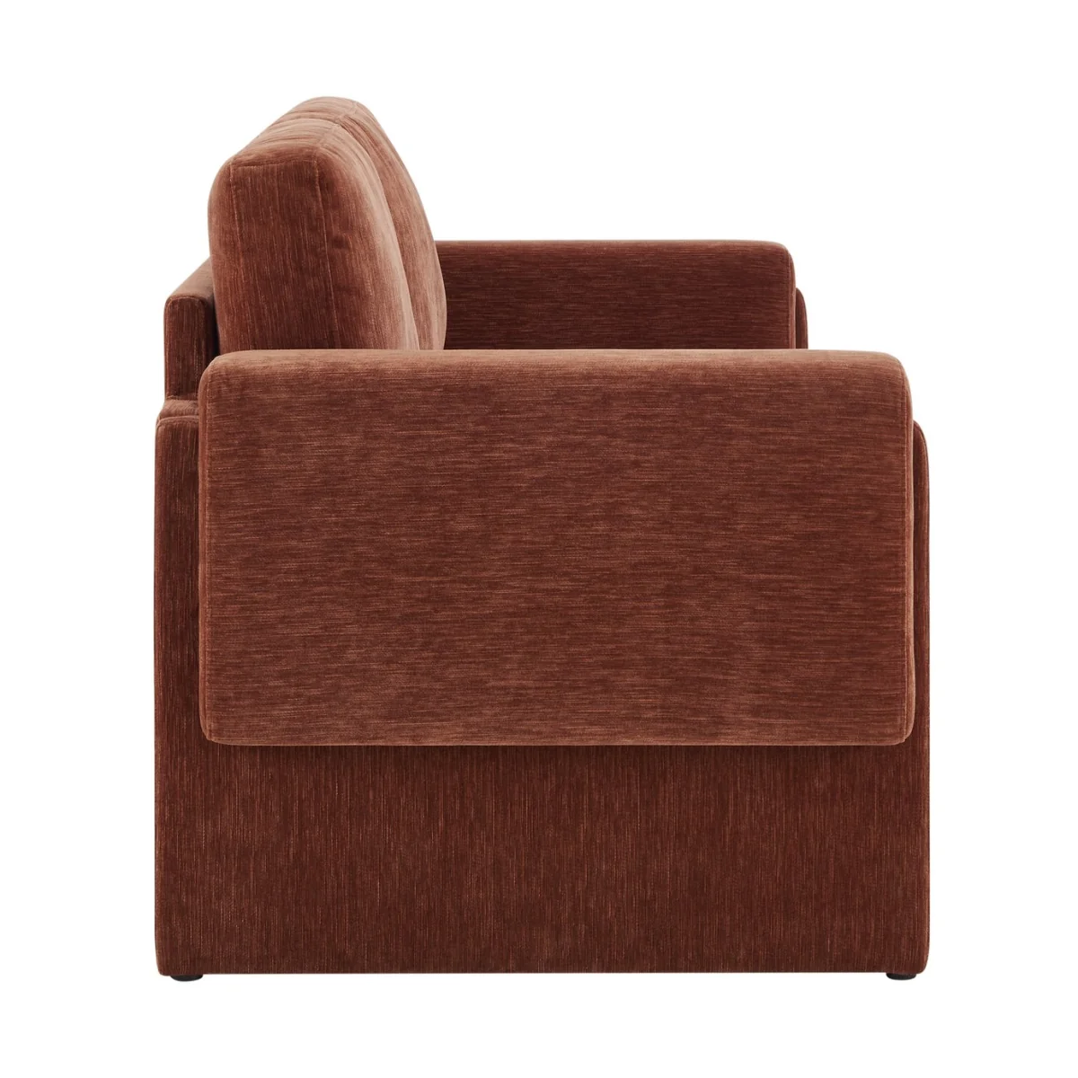 Habitat Zed Velvet 3 Seater Sofa - Rust – image 5