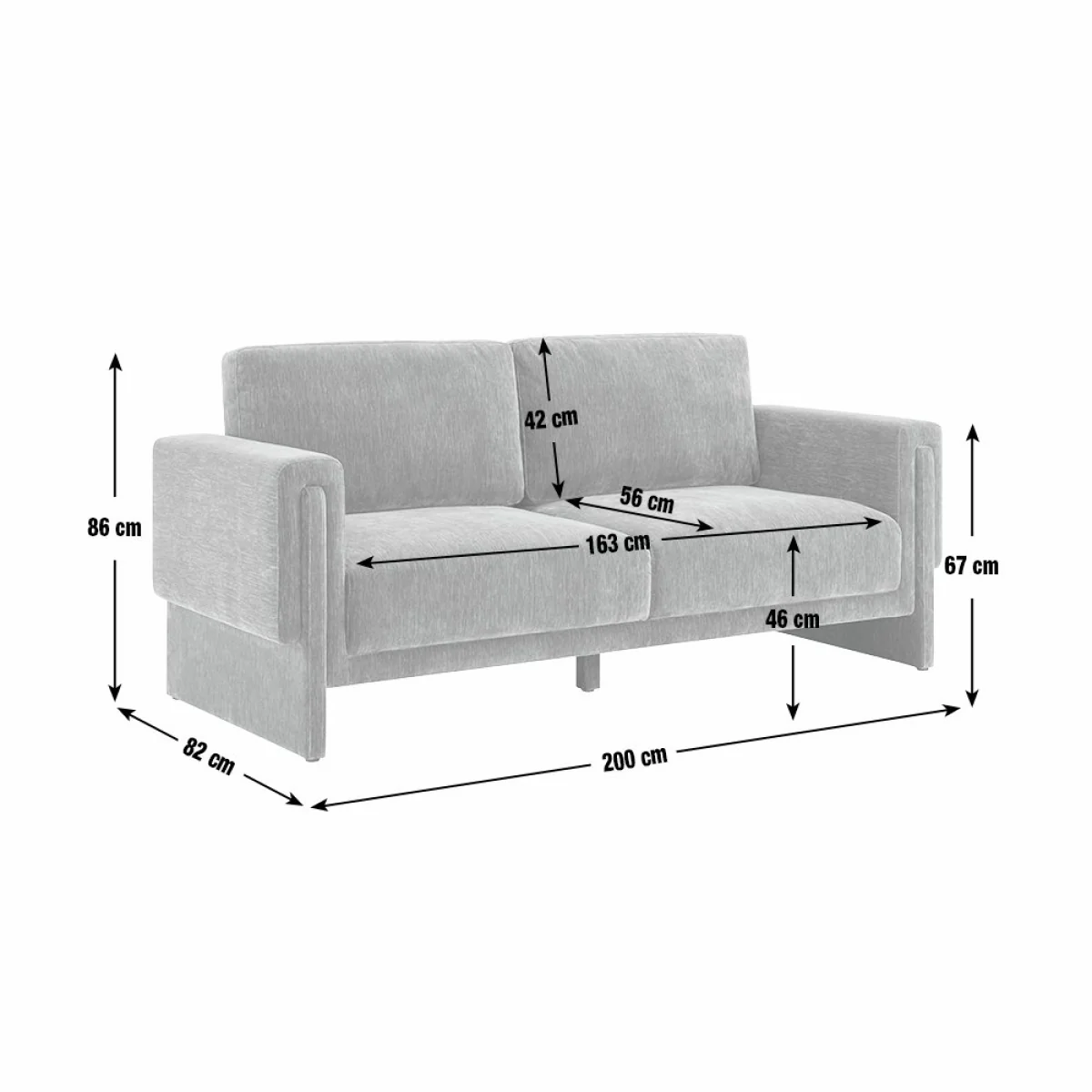 Habitat Zed Velvet 3 Seater Sofa - Rust – image 9
